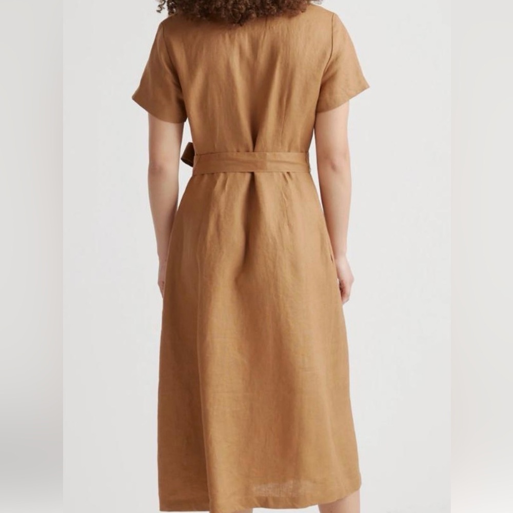 Quince 100% European Linen Button Front Dress - Picture 2 of 5